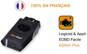 Test Valise Diagnostic Auto Multimarque Klavkarr 210 OBD2 Bluetooth 100% en Français