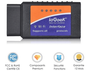ieGeek WiFi Outils de Diagnostic Voiture Mini Adaptateur sans-Fil Avis